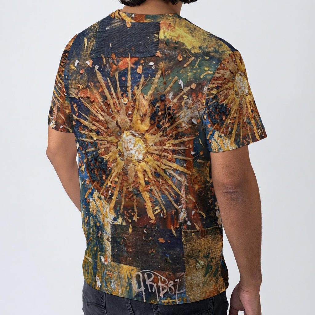 All-Over Print Men's O-Neck T-Shirt | 190GSM Cotton