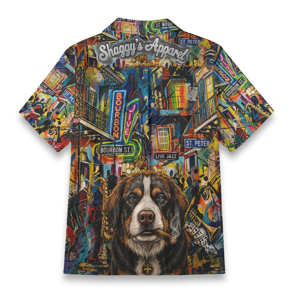 All-Over Print Men's Casual Hawaiian Short Sleeve Shirt | 125GSM Cotton