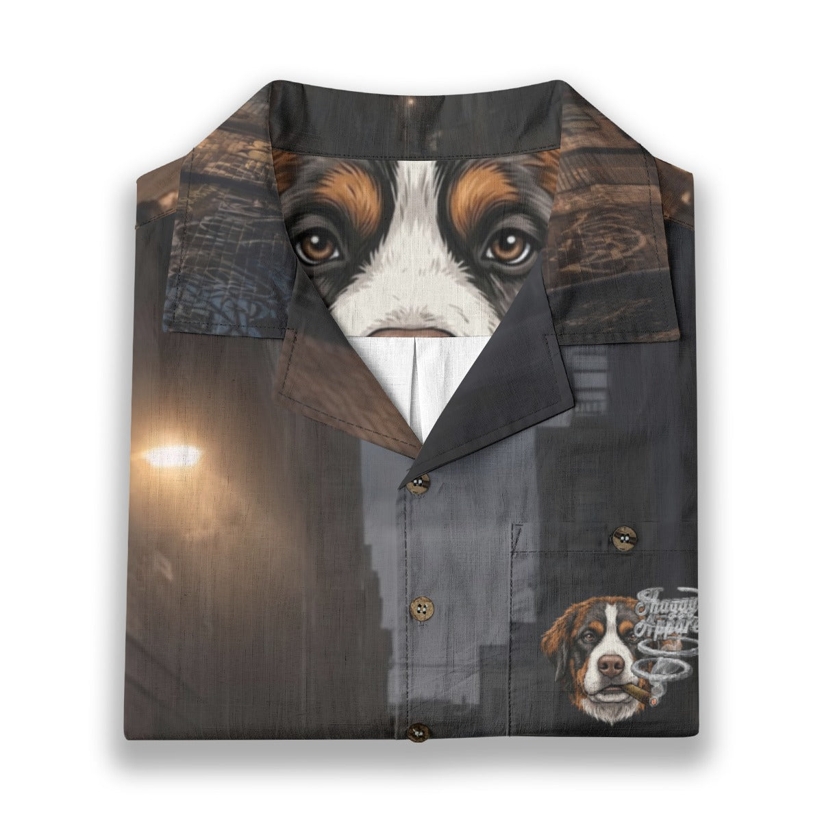 All-Over Print Men's Casual Hawaiian Short Sleeve Shirt | 125GSM Cotton