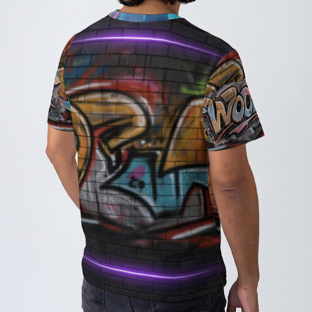 All-Over Print Men's O-Neck T-Shirt | 190GSM Cotton