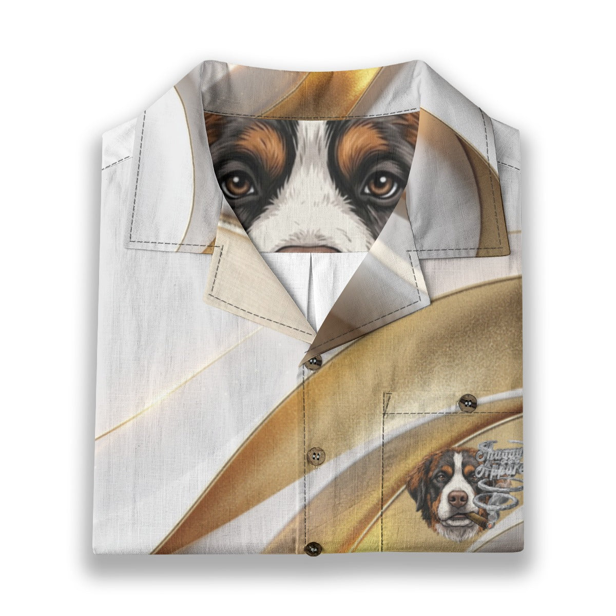 All-Over Print Men's Casual Hawaiian Short Sleeve Shirt | 125GSM Cotton