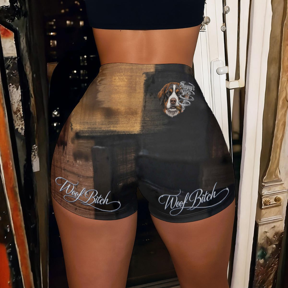 All-Over Print Women’s High-Stretch Shorts