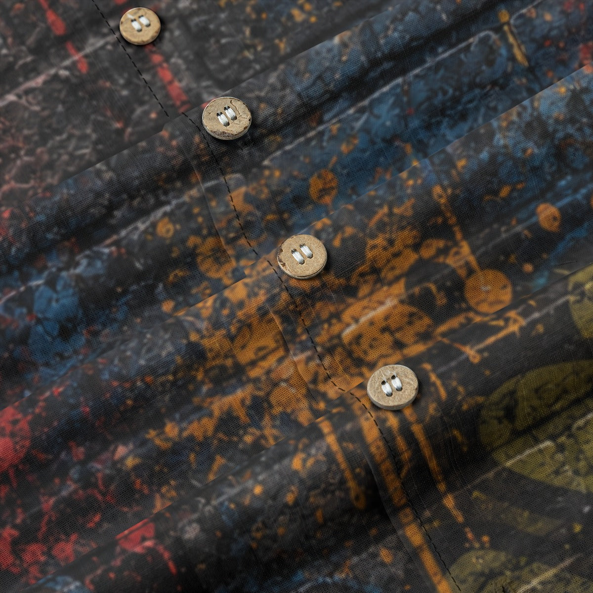 All-Over Print Men's Casual Hawaiian Short Sleeve Shirt | 125GSM Cotton