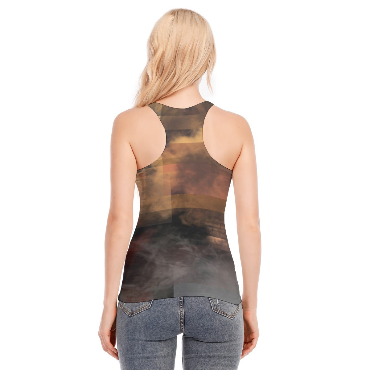 All-Over Print Women's Racer Vest | 190GSM Cotton