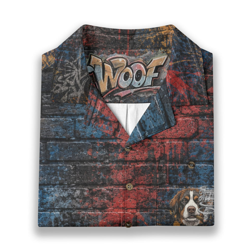 All-Over Print Men's Casual Hawaiian Short Sleeve Shirt | 125GSM Cotton