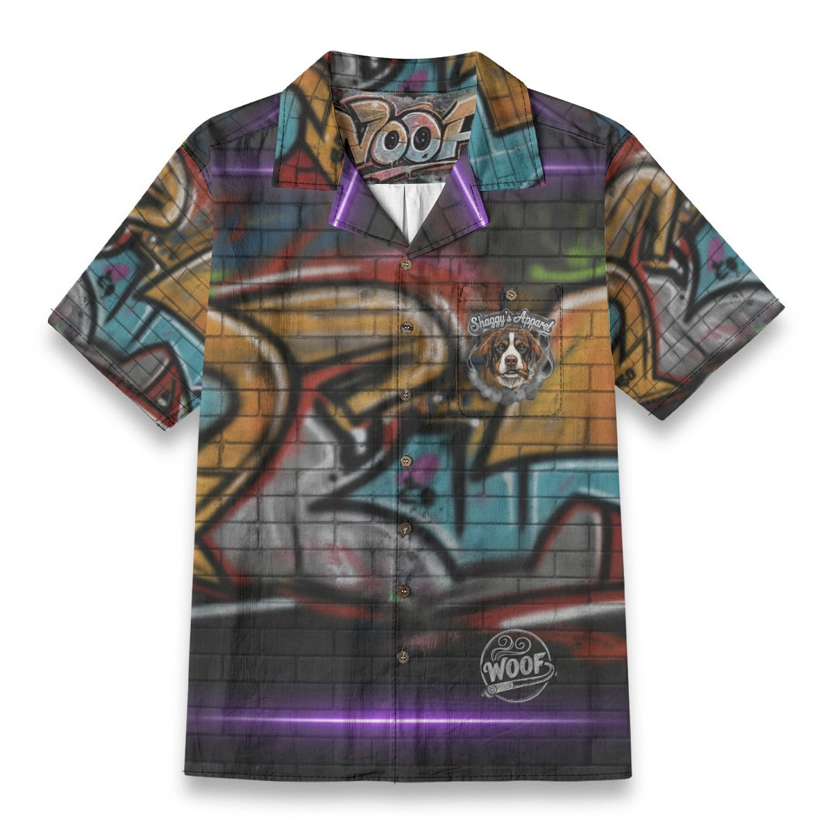 All-Over Print Men's Casual Hawaiian Short Sleeve Shirt | 125GSM Cotton