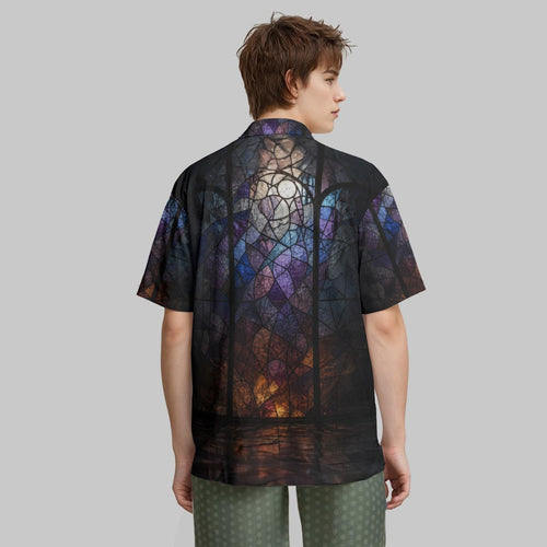 All-Over Print Hawaiian Shirt With Pocket|115GSM Cotton poplin