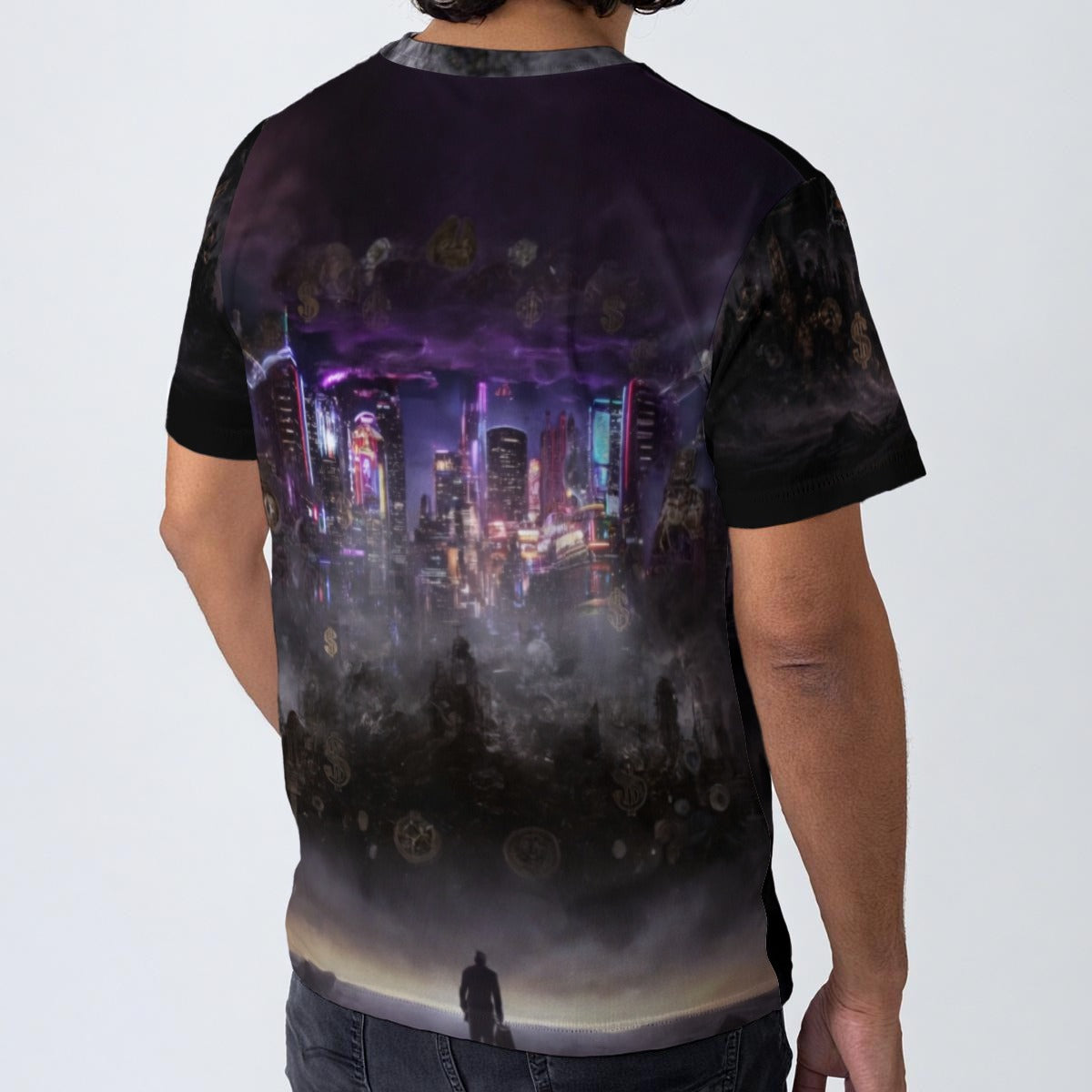 All-Over Print Men's O-Neck T-Shirt | 190GSM Cotton